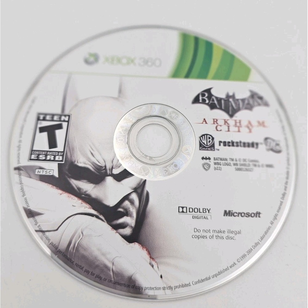 Batman: Arkham City Game of the Year Edition Microsoft Xbox 360, 2012 Disk Only